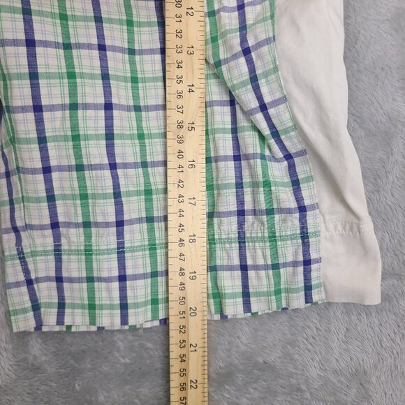Adidas Golf Shorts Women's Size 10 Plaid Stretch Pockets Flat Front Performance - Picture 6 of 9